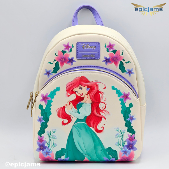 Loungefly Handbags - Loungefly Disney The Little Mermaid Ariel Sea Flowers Mini Backpack Bag New
